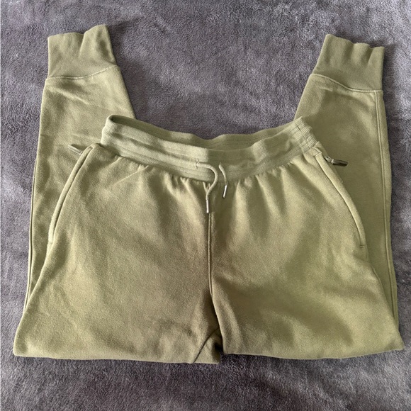 all in motion Pants - All in Motion Olive Green Fleece Joggers